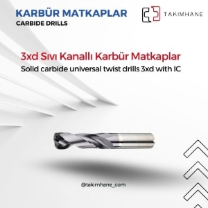 3xd Sıvı Kanallı Karbür Matkaplar kategorisi için resim