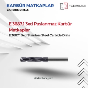 E.3687.1 3xd Paslanmaz Karbür Matkaplar kategorisi için resim
